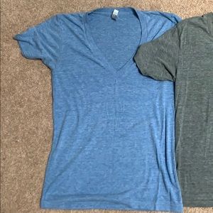 American Apparel V Necks T-Shirts